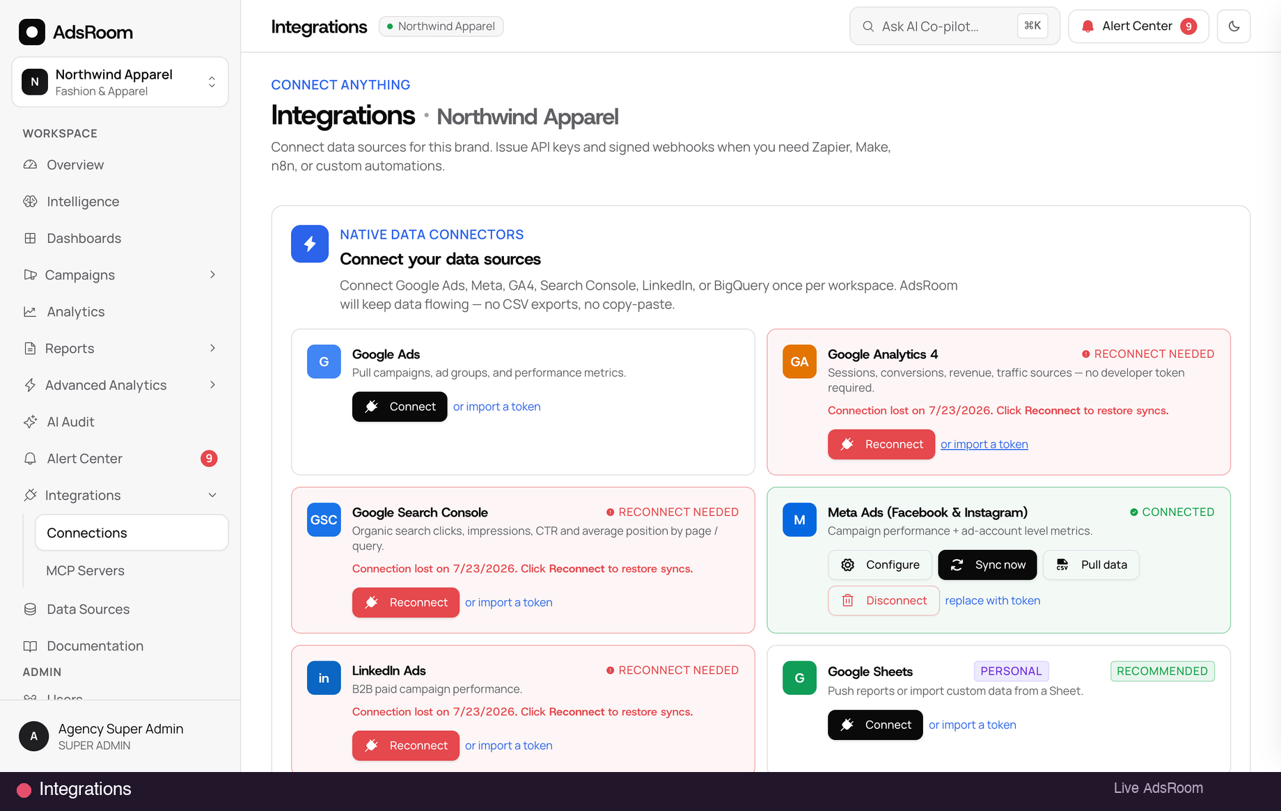 AdsRoom Integrations