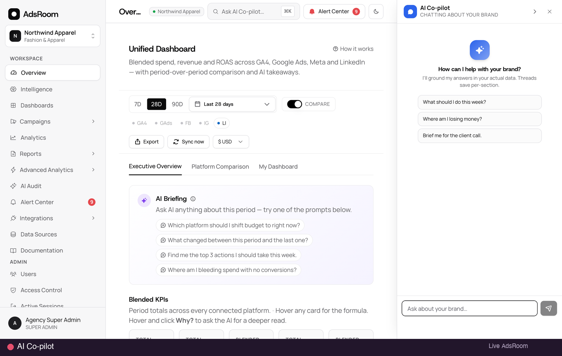 AdsRoom AI Co-pilot